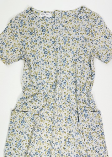 (japan)floral cotton jersey dress