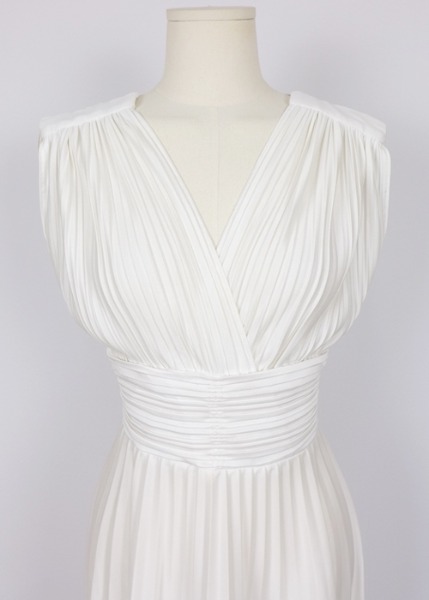 (canada)60~70s algo pleated dress