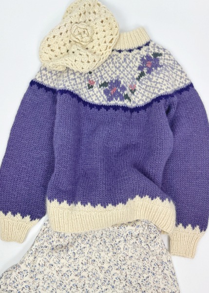 (canada)80s nancy thomas pure wool sweater