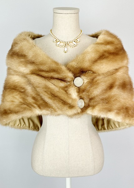(us)50s erlebacher mink fur shawl