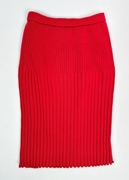 (japan)100% wool tomatsu boutique knit skirt