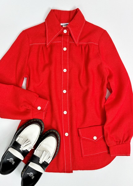 (us)60~70s sears red jacket