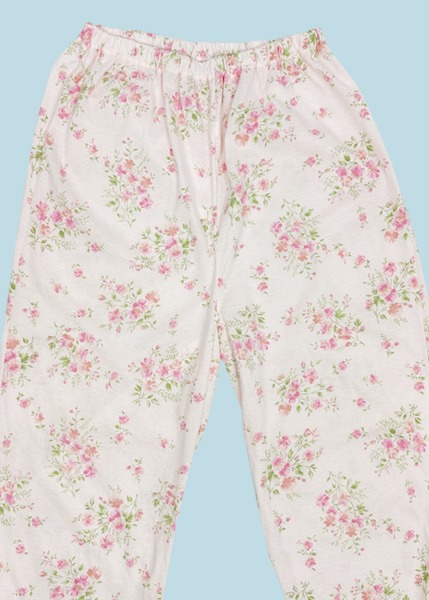 (japan)pink floral pajama pants