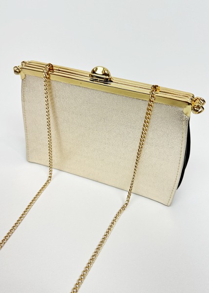 (us)50~60s ande gold clutch bag