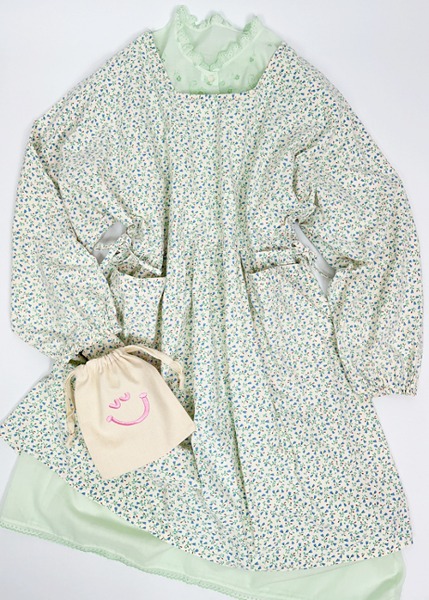 (japan)floral apron dress