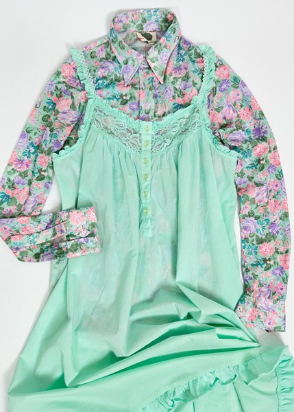 (us)mint cotton nightdress