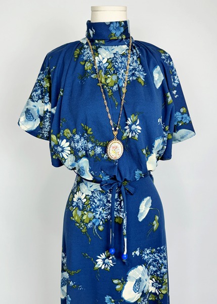 (eu)70s c&amp;a floral maxi dress