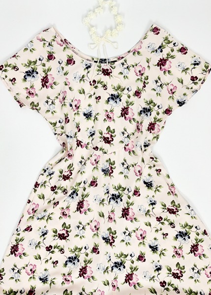 (us)80s all that jazz floral dress